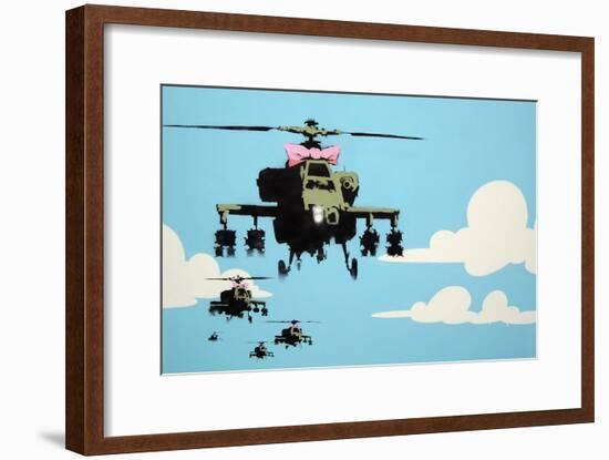 Vapor Helicopter UAV-Banksy-Framed Giclee Print