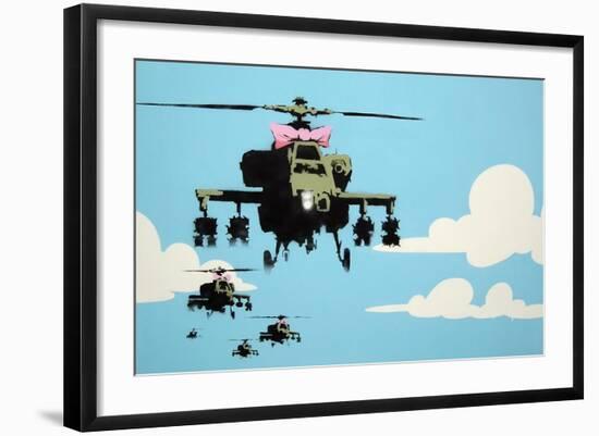 Vapor Helicopter UAV-Banksy-Framed Giclee Print