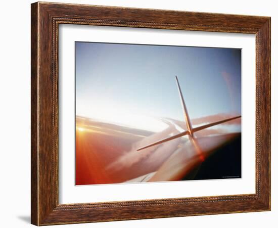 Vapor Trails Streaming from Tail of Jet in Flight-Howard Sochurek-Framed Photographic Print