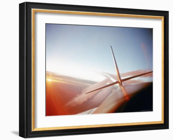 Vapor Trails Streaming from Tail of Jet in Flight-Howard Sochurek-Framed Photographic Print