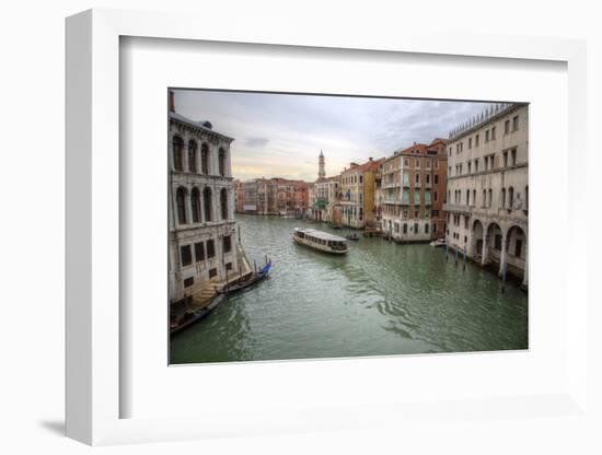 Vaporetto, Water Bus Along the Grand Canal, Venice, Italy-Darrell Gulin-Framed Photographic Print