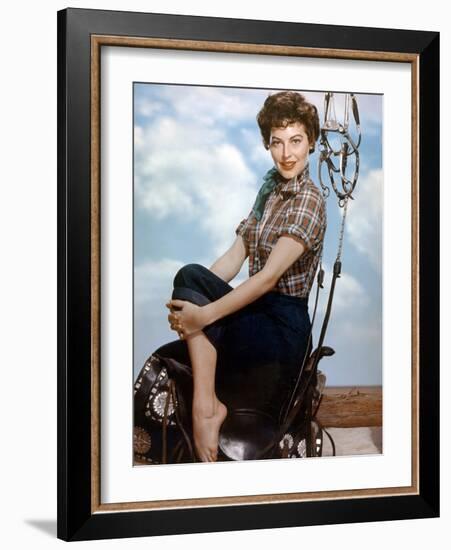 Vaquero Ride, Vaquero! by John Farrow with Ava Gardner, 1953 (photo)-null-Framed Photo