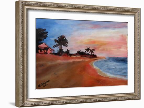 varadero, beach-Martina Bleichner-Framed Art Print