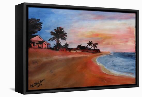 varadero, beach-Martina Bleichner-Framed Stretched Canvas