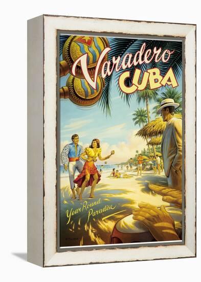 Varadero, Cuba-Kerne Erickson-Framed Stretched Canvas