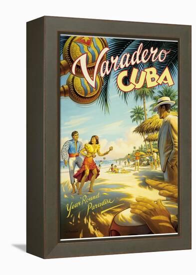 Varadero, Cuba-Kerne Erickson-Framed Stretched Canvas