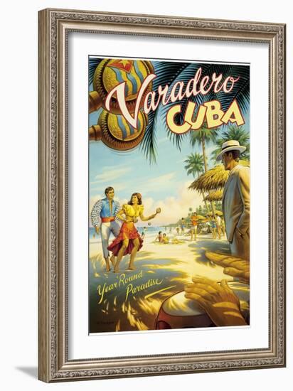 Varadero, Cuba-Kerne Erickson-Framed Art Print