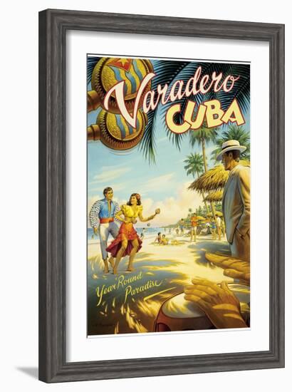 Varadero, Cuba-Kerne Erickson-Framed Art Print