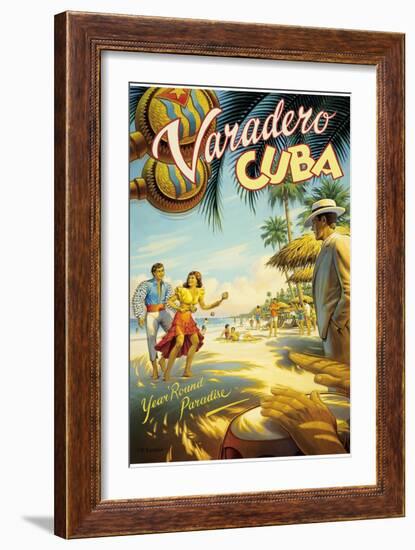 Varadero, Cuba-Kerne Erickson-Framed Art Print