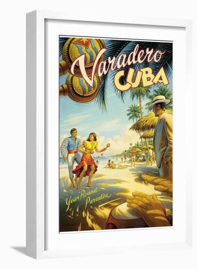 Varadero, Cuba-Kerne Erickson-Framed Art Print