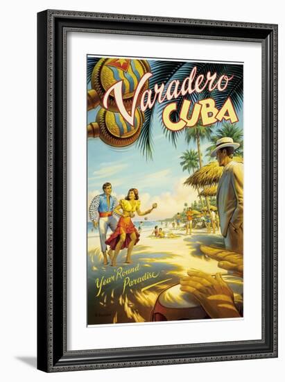 Varadero, Cuba-Kerne Erickson-Framed Art Print