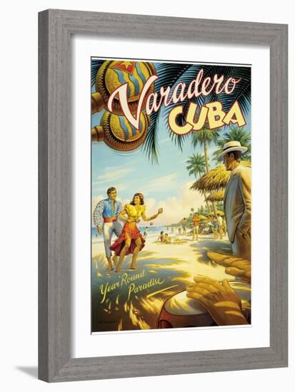 Varadero, Cuba-Kerne Erickson-Framed Premium Giclee Print