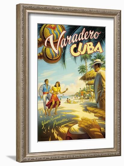 Varadero, Cuba-Kerne Erickson-Framed Art Print