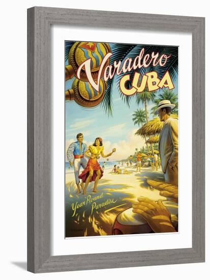 Varadero, Cuba-Kerne Erickson-Framed Art Print