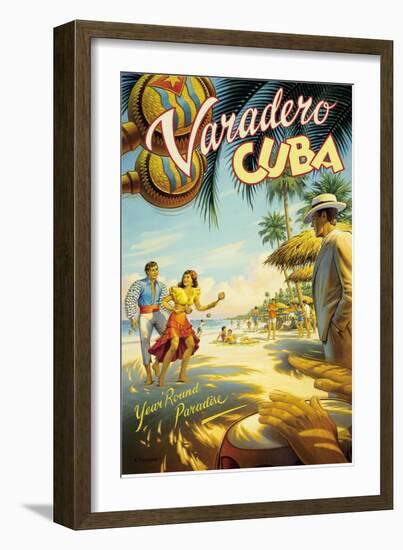 Varadero, Cuba-Kerne Erickson-Framed Art Print