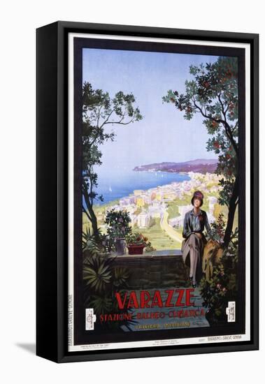 Varazze Italian Travel Poster-null-Framed Premier Image Canvas