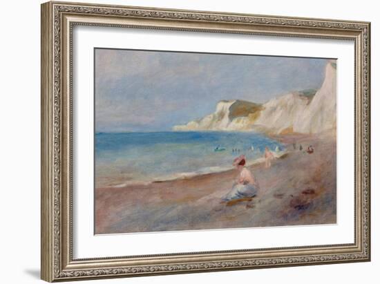 Varengeville Beach; La Plage De Varengeville, C. 1880-Pierre-Auguste Renoir-Framed Giclee Print