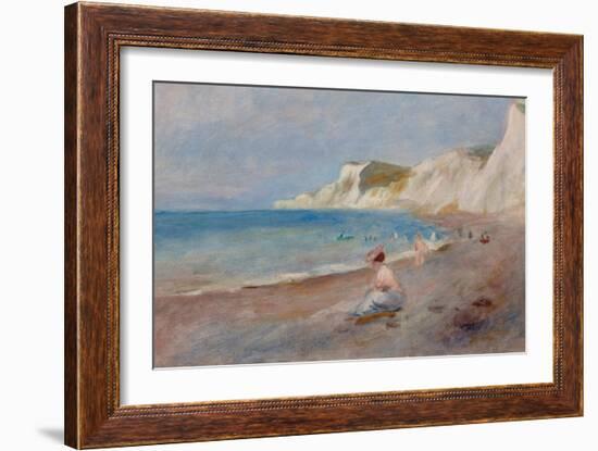 Varengeville Beach; La Plage De Varengeville, C. 1880-Pierre-Auguste Renoir-Framed Giclee Print