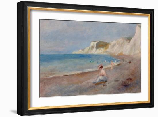 Varengeville Beach; La Plage De Varengeville, C. 1880-Pierre-Auguste Renoir-Framed Giclee Print