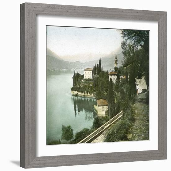 Varenna (Italy), Lake Como-Leon, Levy et Fils-Framed Photographic Print