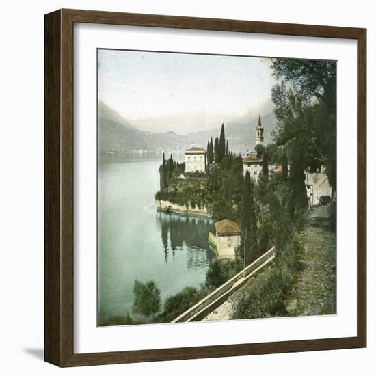 Varenna (Italy), Lake Como-Leon, Levy et Fils-Framed Photographic Print