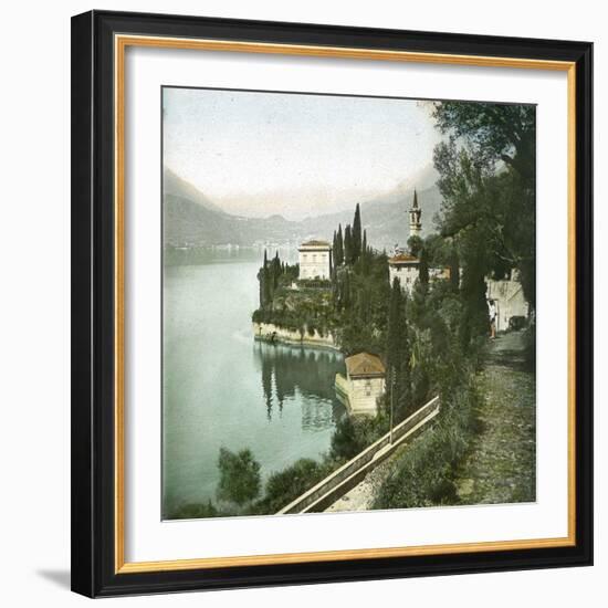 Varenna (Italy), Lake Como-Leon, Levy et Fils-Framed Photographic Print