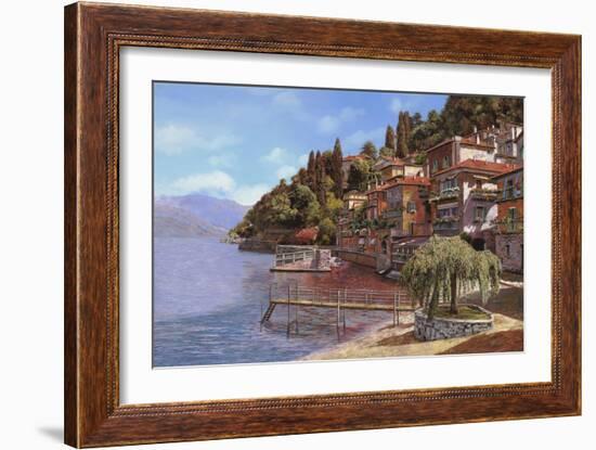 Varenna on Lake Como-Guido Borelli-Framed Premium Giclee Print