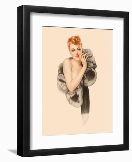 Varga Girl, December 1941-Alberto Vargas-Framed Premium Giclee Print