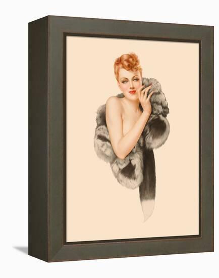 Varga Girl, December 1941-Alberto Vargas-Framed Stretched Canvas