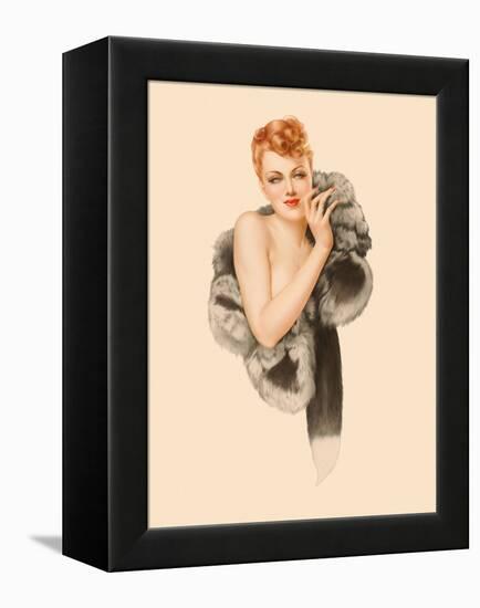 Varga Girl, December 1941-Alberto Vargas-Framed Stretched Canvas