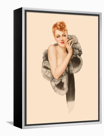 Varga Girl, December 1941-Alberto Vargas-Framed Stretched Canvas