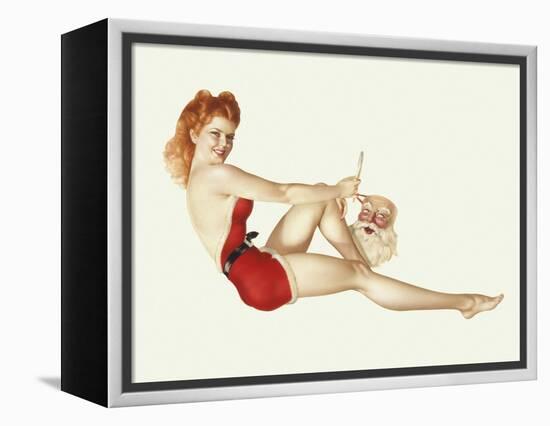 Varga Girl, December 1942-Alberto Vargas-Framed Stretched Canvas