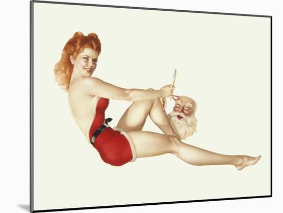 Varga Girl, December 1942-Alberto Vargas-Mounted Art Print