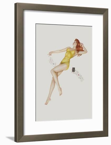 Varga Girl, July 1942-Alberto Vargas-Framed Art Print