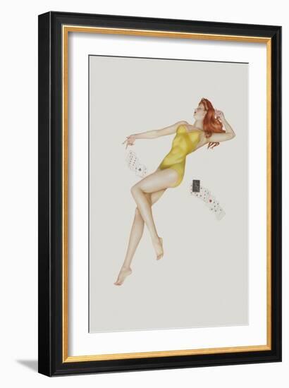 Varga Girl, July 1942-Alberto Vargas-Framed Art Print