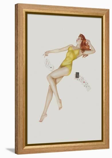 Varga Girl, July 1942-Alberto Vargas-Framed Stretched Canvas