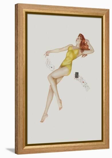 Varga Girl, July 1942-Alberto Vargas-Framed Stretched Canvas