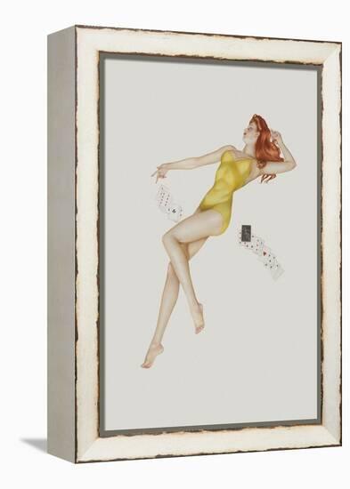 Varga Girl, July 1942-Alberto Vargas-Framed Stretched Canvas