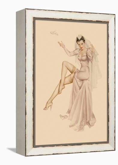 Varga Girl, June 1941-Alberto Vargas-Framed Stretched Canvas