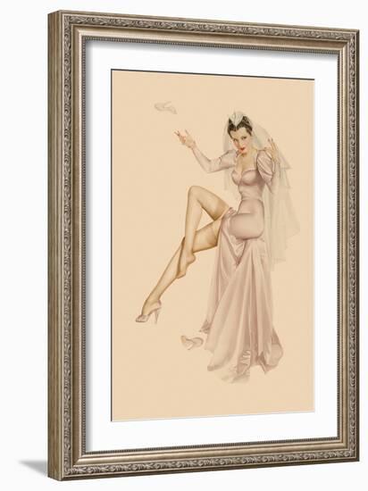 Varga Girl, June 1941-Alberto Vargas-Framed Art Print