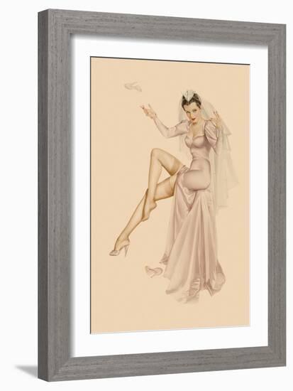 Varga Girl, June 1941-Alberto Vargas-Framed Art Print