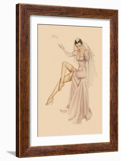 Varga Girl, June 1941-Alberto Vargas-Framed Art Print