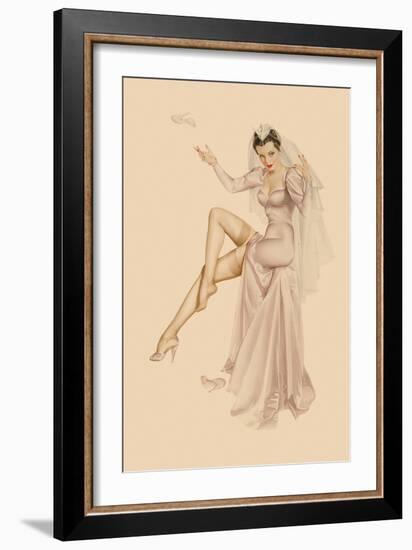 Varga Girl, June 1941-Alberto Vargas-Framed Art Print