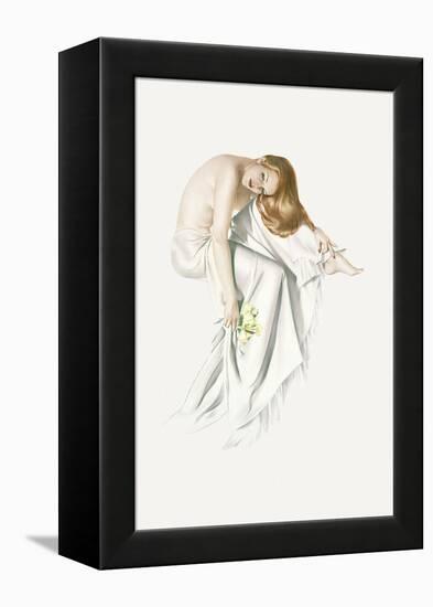 Varga Girl, June 1942-Alberto Vargas-Framed Stretched Canvas