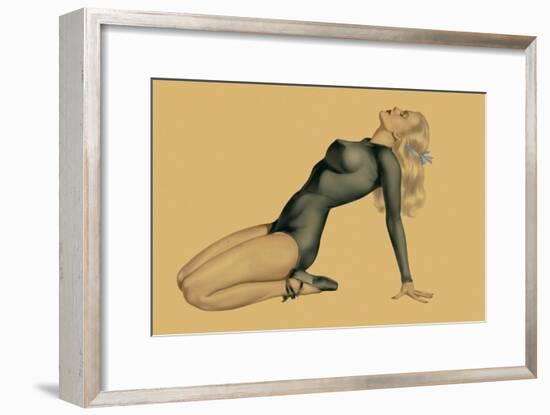 Varga Girl, June 1943-Alberto Vargas-Framed Art Print