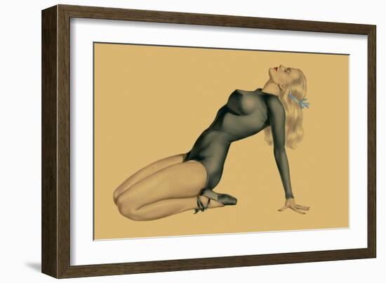 Varga Girl, June 1943-Alberto Vargas-Framed Art Print