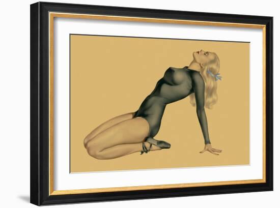 Varga Girl, June 1943-Alberto Vargas-Framed Art Print