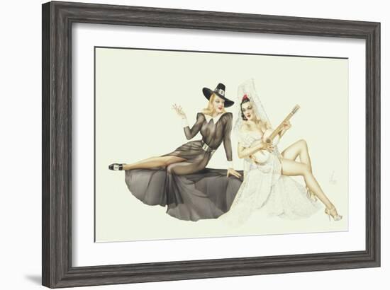 Varga Girl, May 1941-Alberto Vargas-Framed Art Print