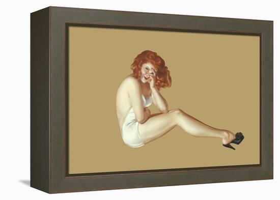 Varga Girl, May 1943-Alberto Vargas-Framed Stretched Canvas