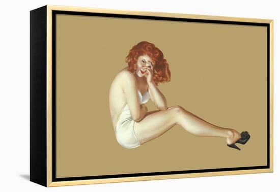 Varga Girl, May 1943-Alberto Vargas-Framed Stretched Canvas